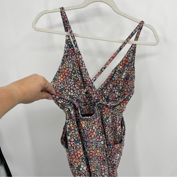 Tea Collection Kids Girls Romper jumpsuit Size 12 Floral Print - Picture 2 of 7